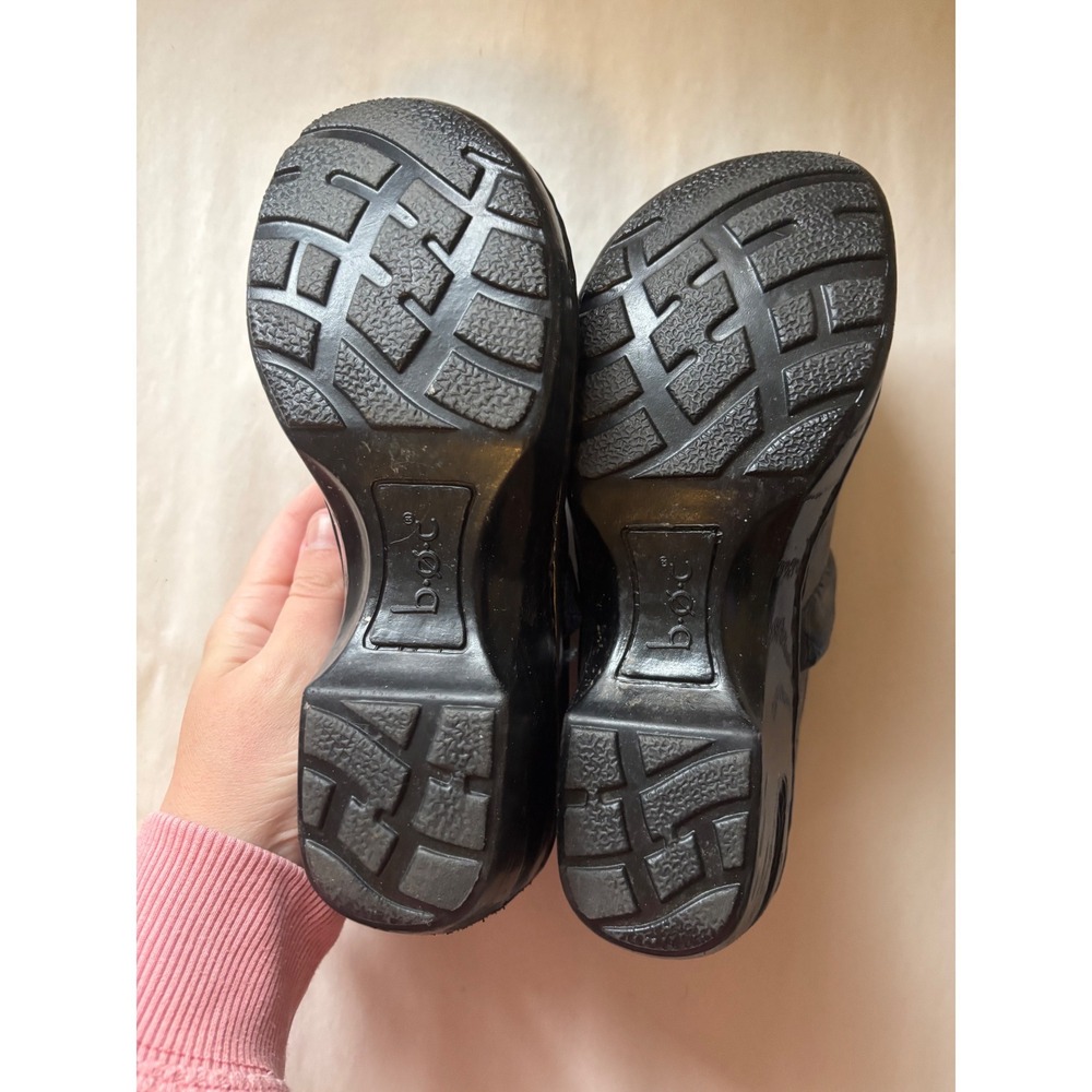 b.o.c. Born Concept Clogs Navy Black Croc Embossed Slip On Shoes Size 6.5 - Picture 7 of 7